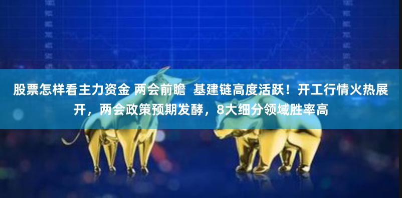股票怎样看主力资金 两会前瞻 基建链高度活跃!开工行情火热展开,两会政策预期发酵,8大细分领域胜率高
