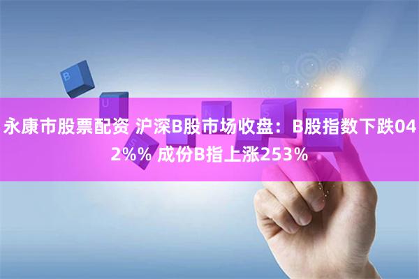 永康市股票配资 沪深B股市场收盘:B股指数下跌042%% 成份B指上涨253%