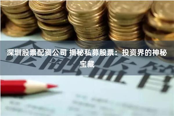 深圳股票配资公司 揭秘私募股票：投资界的神秘宝藏